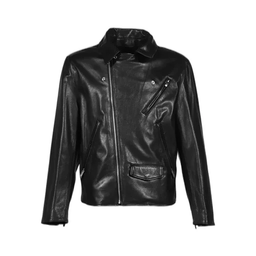 Pc Riders Jacket W / Love &Amp; Peace Silver / Blk