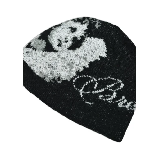 Angel Script Logo Mohair Beanie / Blk