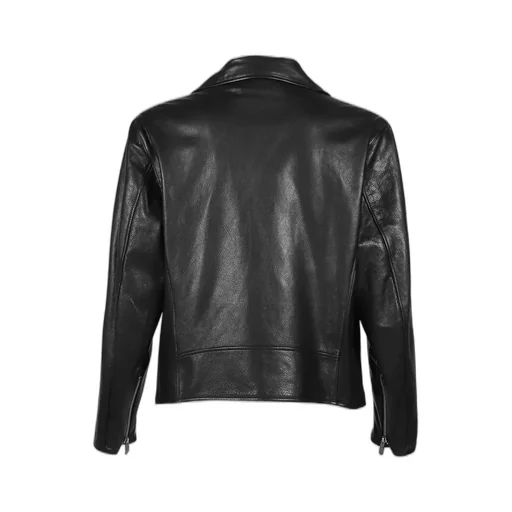 Pc Riders Jacket W / Love &Amp; Peace Silver / Blk
