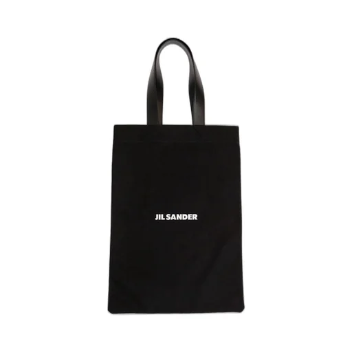 Jil Sander Logo-Printed Top Handle Bag