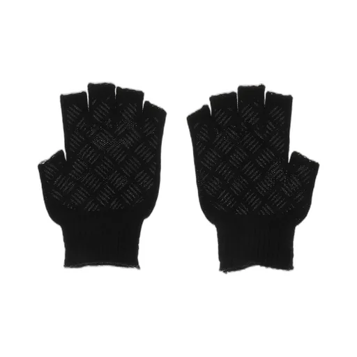 Logo Fingerless Gloves / Black