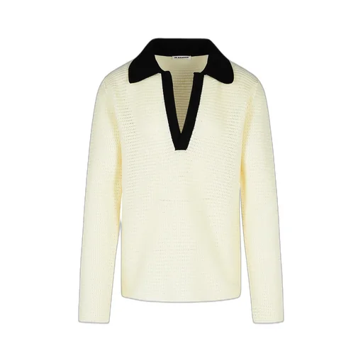 Jil Sander Split Neck Knitted Jumper