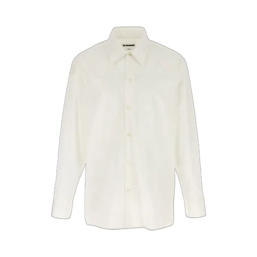 Jil Sander Logo Embroidered Long-Sleeved Shirt