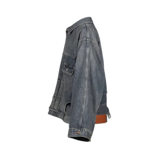 Vintage Washed Denim Jacket / Ind Inception