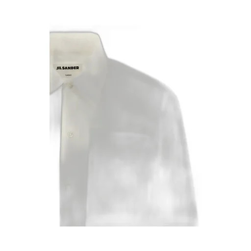 Jil Sander Logo Embroidered Long-Sleeved Shirt