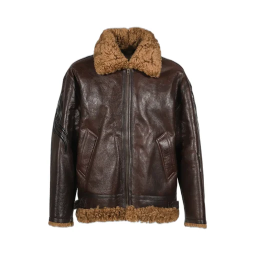 Tribal Shearling Jacket / Brw