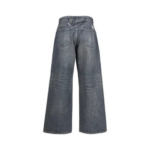 Buckle Super Wide Denim Pants / Ind D