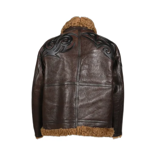 Tribal Shearling Jacket / Brw
