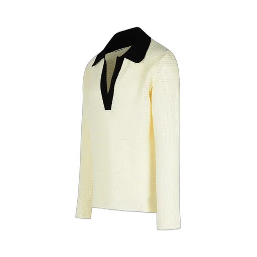 Jil Sander Split Neck Knitted Jumper