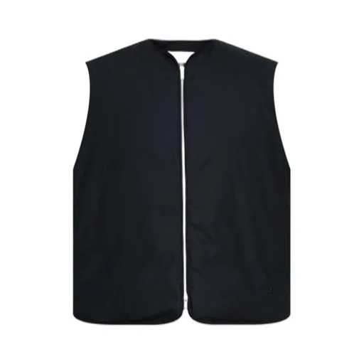 Jil Sander+ Logo Embroidered Zip-Up Gilet