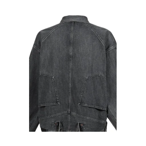 Vintage Washed Denim Jacket / Blk Inception