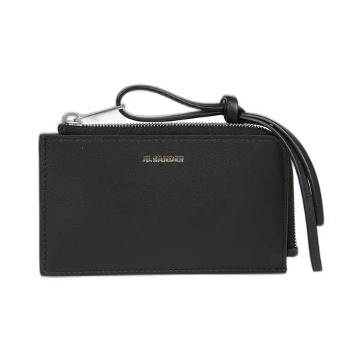 Jil Sander Logo Printed Zipped Wallet