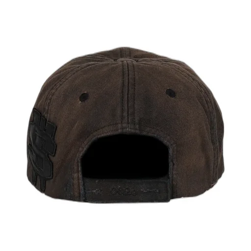 Distressed Logo Cap / Washed Blk