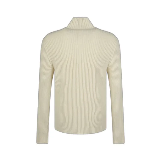 Jil Sander High-Neck Zip-Up Knitted Cardigan