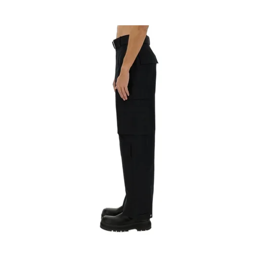 Jil Sander Belted Wide-Leg Cargo Pants