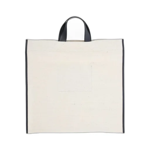 Jil Sander Logo Printed Top Handle Bag