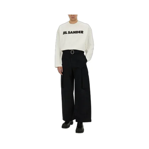 Jil Sander Belted Wide-Leg Cargo Pants