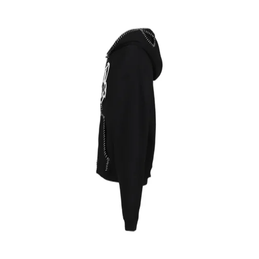 Hand-Stitched Full Zip Hoodie / Blk