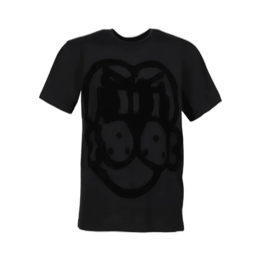 Flocked Pup Ss Tee / Black