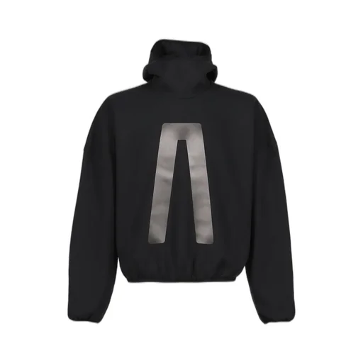 Suede Fleece Hoodie / Black