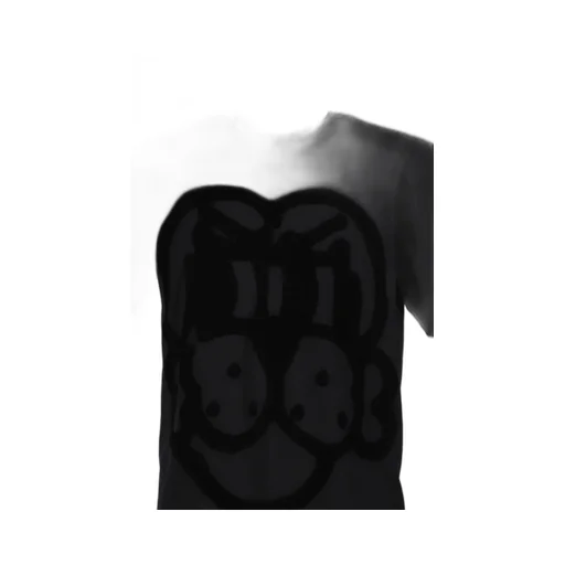 Flocked Pup Ss Tee / Black
