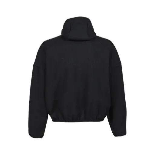 Suede Fleece Hoodie / Black