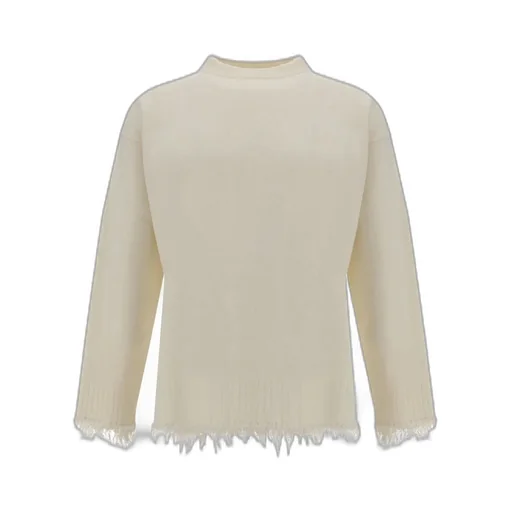 Jil Sander Distressed Frayed Edged Jumper