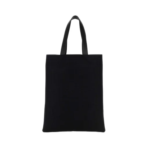 Jil Sander Logo Printed Large Tote Bag