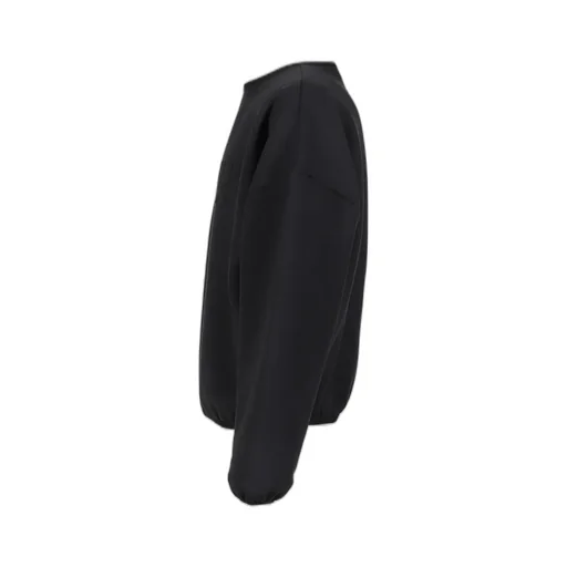 Suede Fleece Crewneck / Black
