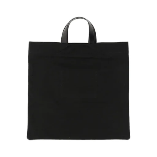 Jil Sander Logo Printed Large Tote Bag