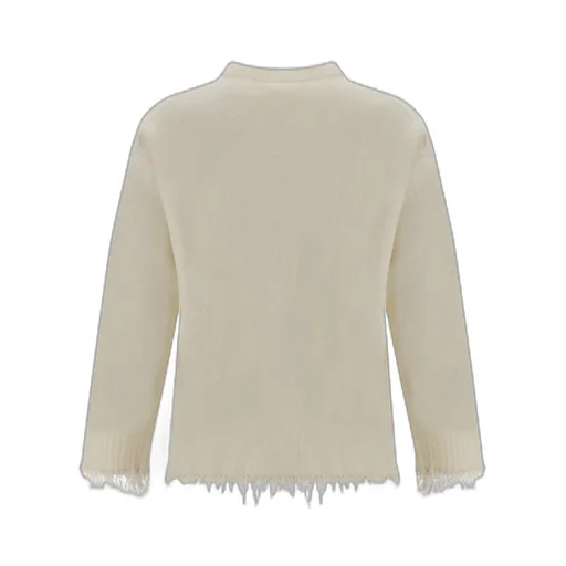 Jil Sander Distressed Frayed Edged Jumper