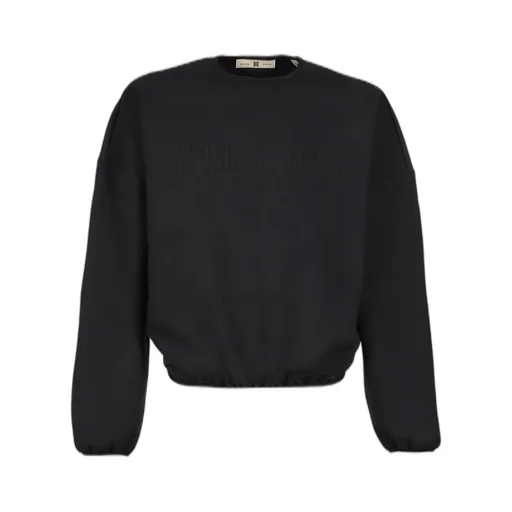 Suede Fleece Crewneck / Black