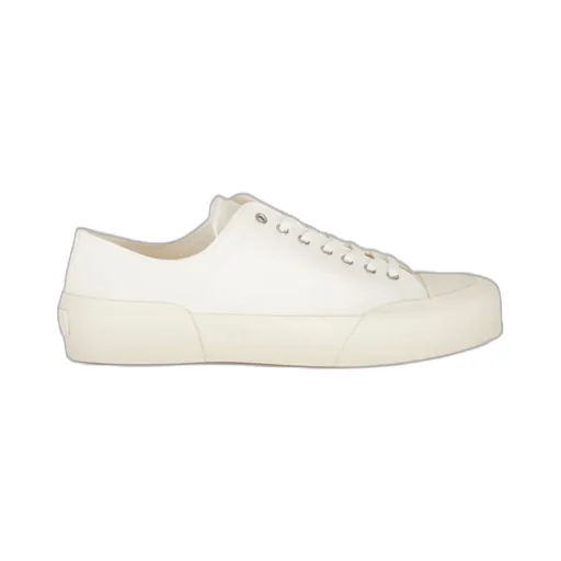 Jil Sander Round Toe Lace-Up Sneakers