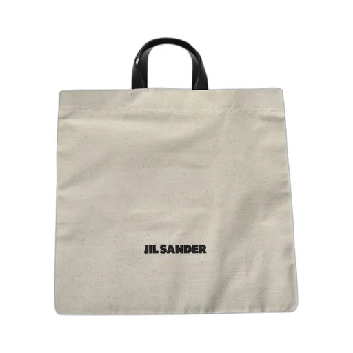 Jil Sander Logo Printed Large Tote Bag