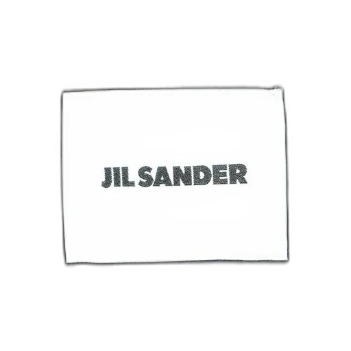 Jil Sander Brushed Logo-Patch Scarf