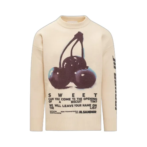 Jil Sander Cherry Printed Knit Jumper