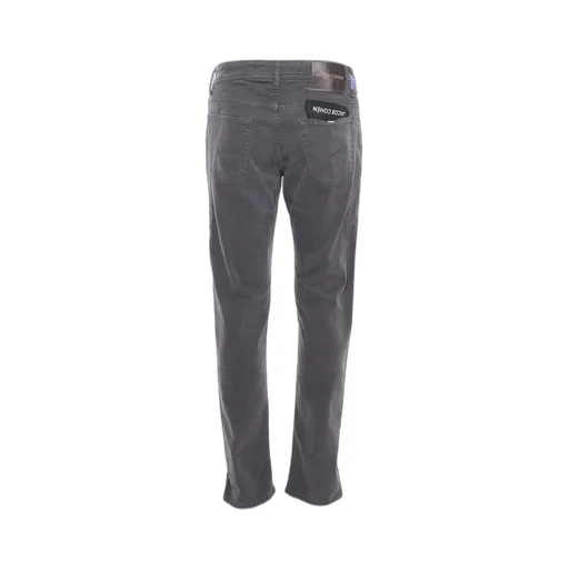 Jacob Cohen Logo Patch Slim-Fit Trousers