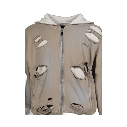 Thermal Layered Zip Hoodie / Dust