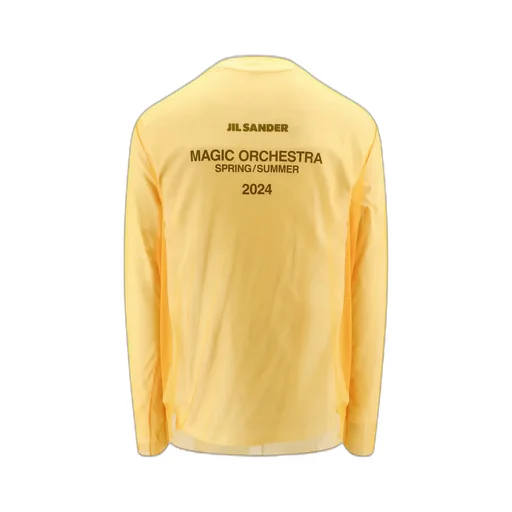 Jil Sander Logo Printed Long-Sleeved T-Shirt