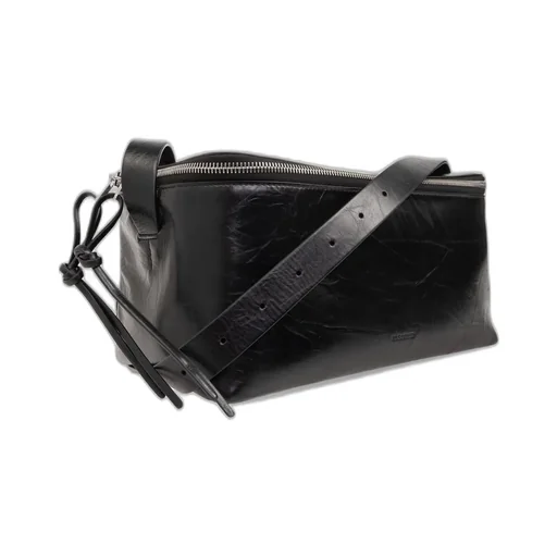 Jil Sander Logo Debossed Zipped Medium Shoulder Bag