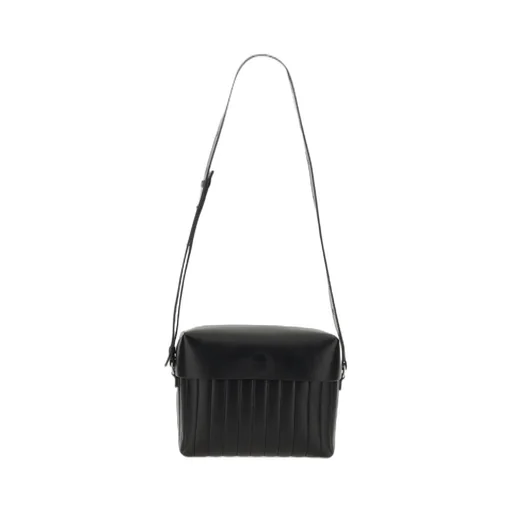 Jil Sander Logo Debossed Shoulder Bag