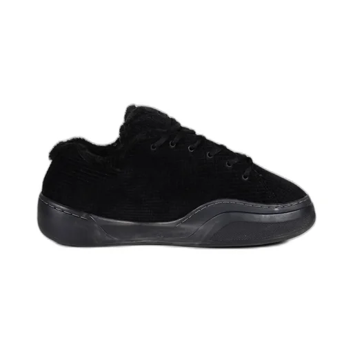Corduroy Vamp Sneakers / Black
