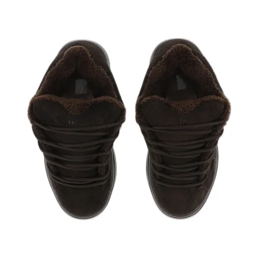 Suede Vamp Sneakers / Dark Brw