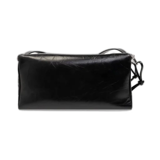 Jil Sander Logo Debossed Zipped Medium Shoulder Bag