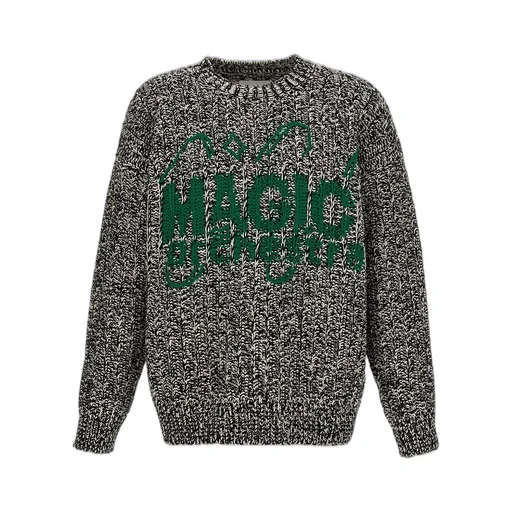 Jil Sander Logo Jacquard Crewneck Sweater