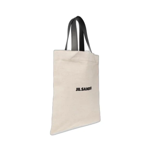 Jil Sander Logo Printed Large Tote Bag