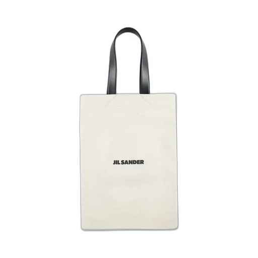 Jil Sander Logo Printed Top Handle Bag