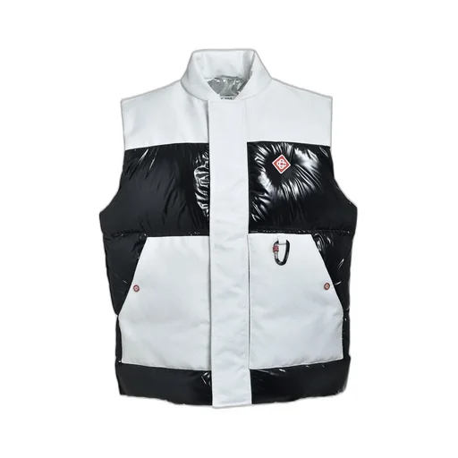 Down Vest / White Blk