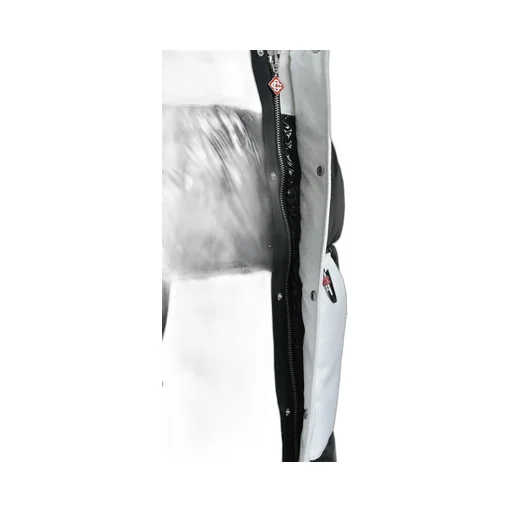 Down Vest / White Blk