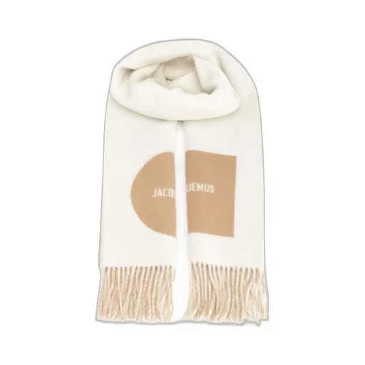 Jacquemus Logo Detailed Fringed Edge Scarf